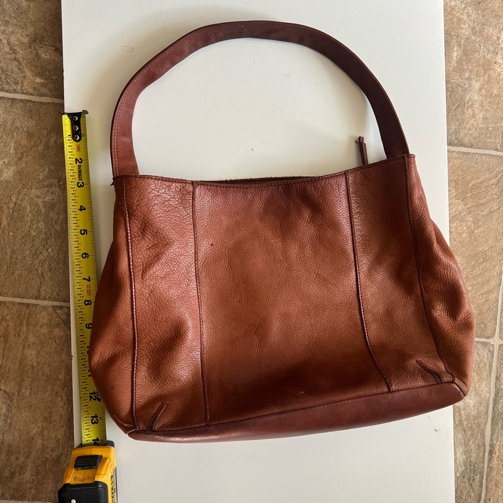 American Leather Co Tan Shoulder Bag View 4